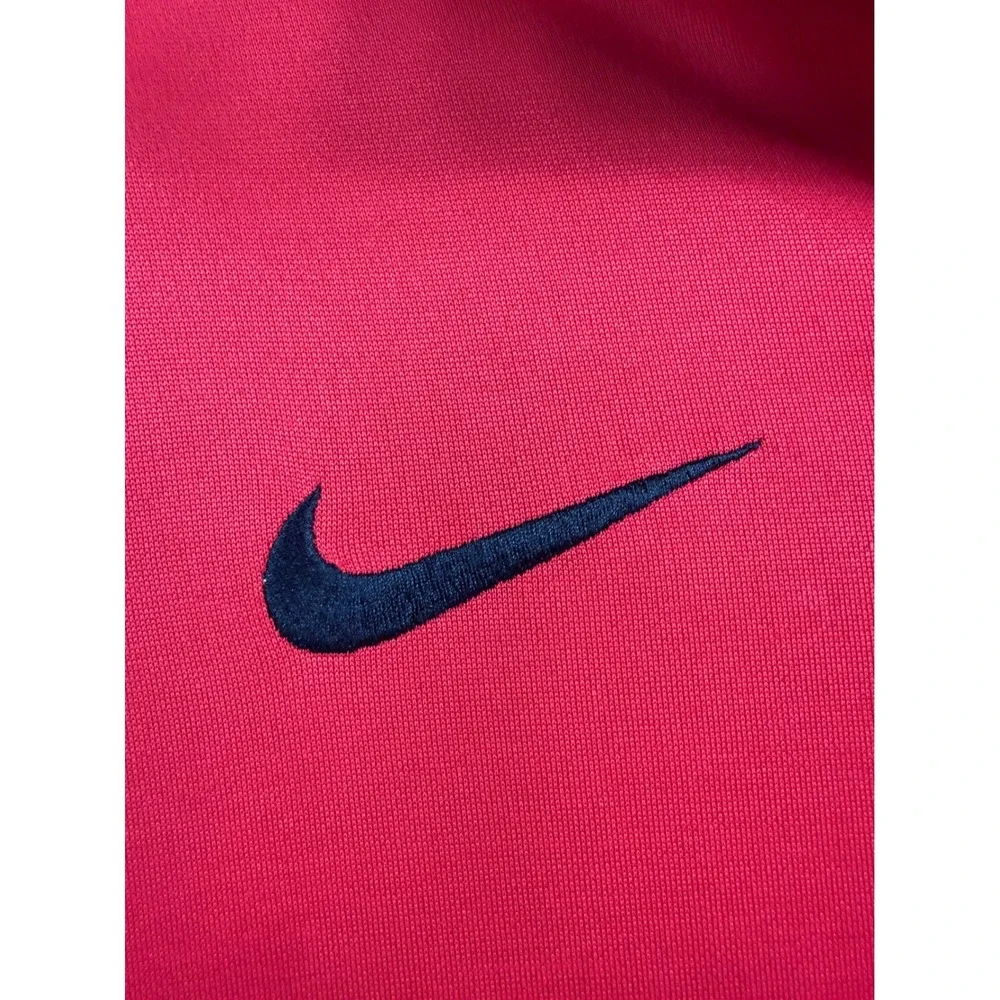 Nike Manchester United Track Jacket Mens Medium Red Black Full Zip Soccer MUFC